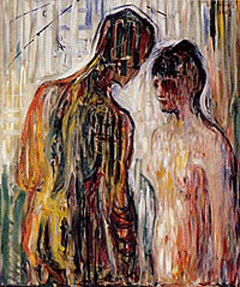 Amor und psyche van Edvard Munch